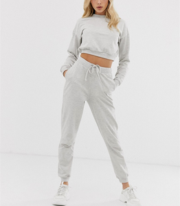 Vente en gros Nouveau Survêtement unisexe coupe slim décontracté automne Pantalon de survêtement taille haute respirant Sweat-shirt de course Vêtements de fitness 100% - Product Image 1