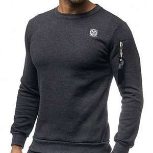 Sweat-shirt en molleton 100% coton de haute qualité pour homme, motif uni, streetwear pour une utilisation décontractée en plein air en hiver, respirant et à séchage rapide - Product Image 6