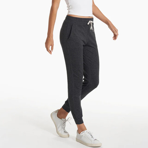 OEM Services Women Streetwear Regular Fit <b>Joggers</b> / Winter Casual Mid Waist Solid Color Windproof Breathable <b>Polyester</b>/Cotton - Product Image 3