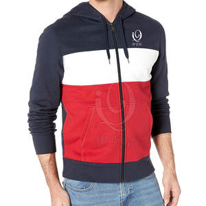 Sudaderas con cremallera para hombre recién llegadas de alta calidad, nuevas tendencias básicas, sudaderas con cremallera para hombre mezcladas con algodón - Product Image 1