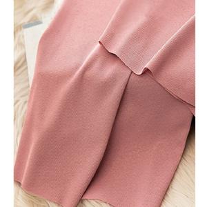 Pantalons de survêtement pour femmes, taille mi-haute, jambes larges, polyester/rayonne, plis fins, amples, droits, décontractés, pour le bureau, avec cordon de serrage, longs - Product Image 4
