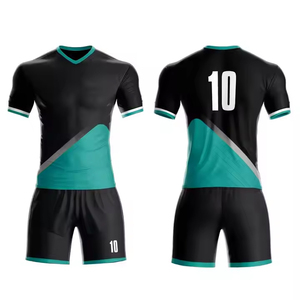 Ropa de equipo de fútbol Deportivo personalizada, últimos diseños de uniforme de fútbol, camiseta con opción de logotipo impreso, secado rápido, ligero, transpirable - Product Image 1
