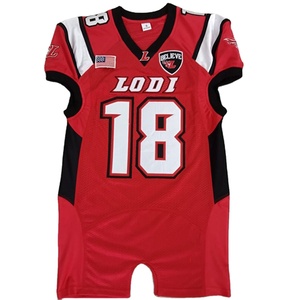 100%, ropa de fútbol americano de secado rápido transpirable hecha a medida, talla grande, número personalizado, aparejos bordados, impresión Digital - Product Image 1
