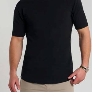 เสื้อยืดผ้าคอตตอน-สแปนเด็กซ์สำหรับผู้ชาย-ดีไซน์คลาสสิกพอดีเหมาะสำหรับการออกนอกบ้านและเล่นกีฬา-มีหลายสีและขนาด - Product Image 5