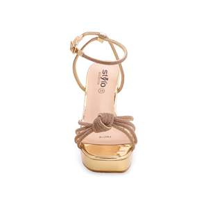 Sandalias de novia Golden Fancy para mujer - Product Image 1
