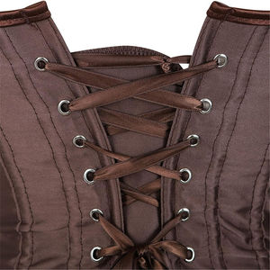 Dusty Brown Shining New Style High Compression Seamless Bamboo Fiber Cotton Sexy Fashion Reversible <b>Corset</b> Tops <b>for</b> <b>Women</b> - Product Image 4