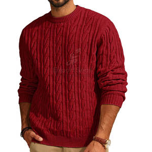 Suéter de punto de algodón suave para la comodidad diaria Suéter de punto acogedor para actividades al aire libre - Product Image 1