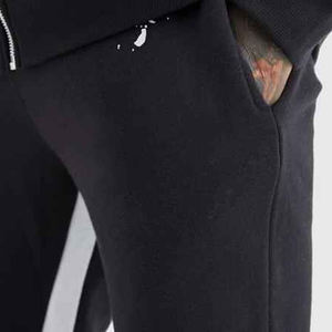 Pantalon évasé décontracté pour hommes, Logo personnalisé, poids lourd pour puff print Street Hip Hop Jogger Sweatpants Mid - Product Image 6