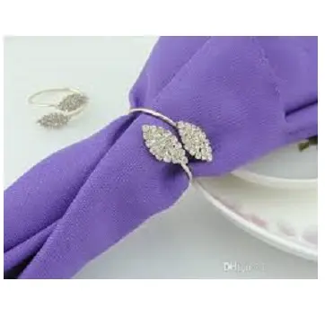 Roestvrijstalen Geometrische Brede Band Open Verstelbare Ring Verzilverde Metalen Blad Servet Ringen Voor Vrouwen Voor Huwelijksfeest