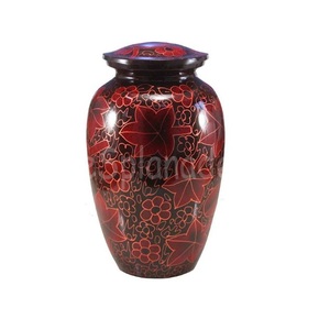 Meilleure qualité urne de crémation pour cendres humaines commémoratives urne métal couleur argent Style européen cendres funéraires en aluminium - Product Image 4