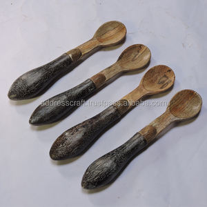 Matériau de haute qualité produit à utiliser en corne naturelle ensemble de cuillères à usage quotidien 4 fêtes pour la maison de mariage hôtel restaurants ensemble de cuisine - Product Image 6
