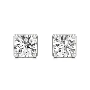 Boucles d'oreilles pendantes en or 14 carats avec diamants pour fiançailles - Product Image 1