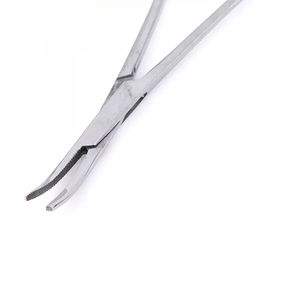 Fórceps para mosquitos hemostáticos de acero inoxidable curvo de 12,5 cm, fórceps para mosquitos quirúrgicos de bloqueo, precio barato OEM - Product Image 6
