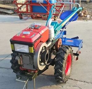 Fuerte calidad alemana granja Mini diesel Motocultor Power Tiller dos ruedas Mini caminar mano Tractor precios para la venta - Product Image 3