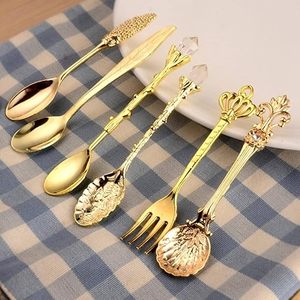 Venta caliente diseño moderno latón té café cucharas retorcidas nuevo diseño chapado en oro personalizado para cocina restaurantes fiestas - Product Image 4