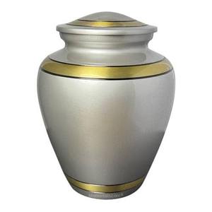 โกศเผาศพอลูมิเนียมที่ทันสมัยหรูหราสำหรับผู้ใหญ่ดีไซน์โลหะทนทานสำหรับสถานที่พักผ่อนแห่งกาลเวลา - Product Image 2