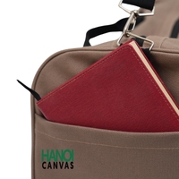 Tas Olahraga Perjalanan Luar Ruangan Fashion dengan Ritsleting Unisex Ramah Lingkungan Kanvas Logo Kustom Bersertifikat BSCI Vietnam