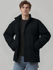 Venta al por mayor chaqueta acolchada personalizada hombres 2025 cálido AISLAMIENTO impermeable ligero invierno prendas de vestir exteriores OEM moda proveedor a granel - Product Image 3