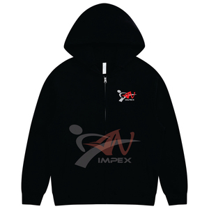 เสื้อฮู้ดดี้แบบซิปเต็มตัว น้ำหนัก 330 กรัม ทรงโอเวอร์ไซส์ สำหรับทุกเพศ สั่งทำได้ พร้อมปักโลโก้ ผลิตจากโรงงาน เสื้อฮู้ดดี้ผู้ชาย - Product Image 6
