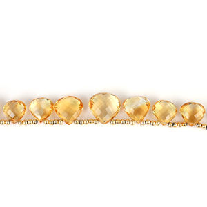 Vente en gros de citrine jaune naturelle de haute qualité en forme de poire, taille libre, véritable pierre précieuse en vrac pour la fabrication de bijoux, bague - Product Image 3