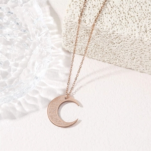 Mond Allah Eid Islamisch Muslimisch Arabisch Islam Anhänger Schmuck PVD Edelstahl Halsketten Koran Großhandel - Product Image 2