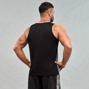 Camiseta sin Mangas de Algodón para Hombre, Estilo Casual Elegante, Ecológica, para Entrenamiento, de Secado Rápido, Transpirable, con Tela Personalizada y Marca Privada - Product Image 3