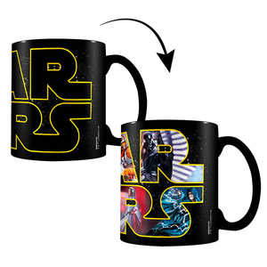 Taza Mágica de Star Wars con Efecto Térmico, 600 ml, Tazas de Cerámica Hechas a Mano, Personajes con Logotipo Sublimado, Apta para Microondas, con Cuchara para Regalos - Product Image 1