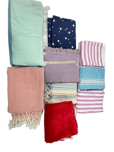 100% Cotton Fouta Pareo Shawl Customizable Sizes Vertical Woven Striped Design Packaged India Winter Silk <b>Scarf</b> for Summer - Product Image 6