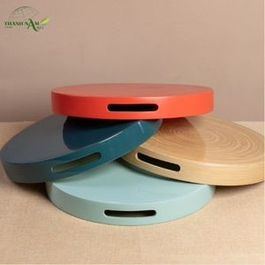 Bandeja de Bambú Minimalista, Ecológica, Sostenible, Duradera, Ligera y Portátil, con Diseño Personalizable y Lacado para Uso Diario - Product Image 1