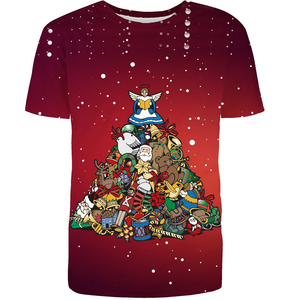 Custom Design Wholesale Very Low Price Sublimation <b>Christmas</b> T <b>Shirts</b> Hot Selling Comfortable <b>Christmas</b> T <b>Shirts</b> - Product Image 5