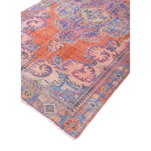 Alfombra de Lana Anudada a Mano de Gran Tamaño, Diseño de Medallón Rojo y Naranja, para Sala de Estar, Pasillo Rectangular, Modelo Pae-2681 - Product Image 2