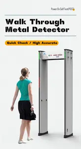 2024 Economic Uniqscan 6 Zones Walk Through Metal Detector Price For Hotel Bank Factory Shopping Mall