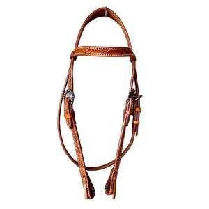 Vente en gros de nouveau design de qualité supérieure de nouveau cheval en cuir Western Headstall avec usiné à la main et sculpté à un prix abordable - Product Image 1