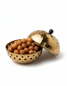 Bol de service en bois de forme rustique, couleur personnalisée en métal, petit plateau de petit-déjeuner pour le thé et le café, plat décoratif élégant - Product Image 1