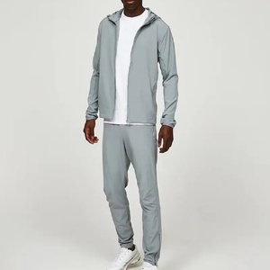 Ensemble personnalisé de haute qualité deux pièces hommes 100% Nylon veste pluie coupe-vent course Sport survêtement - Product Image 4