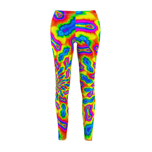 Legging Tie Dye de haute qualité pour femmes Leggings de yoga pour femmes à taille élastique et à l'arrivée avec sublimation et douceur - Product Image 3