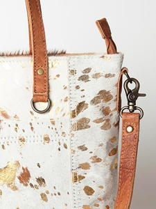 Sac à main élégant pour femme de haute qualité, fermeture éclair, nouveau design en cuir de vache véritable et fourrure, durable, multifonctionnel, tendance - Product Image 2