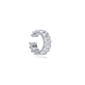 Pendientes de cartílago Baguette CZ, hechos a mano en Turquía, joyería de plata de ley 925 al por mayor - Product Image 5