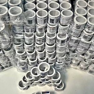 Autocollants décoratifs en papier auto-adhésifs 25 24 19 18 17 100 PCS pour cadeaux promotionnels, lettres d'échange, usage quotidien et fêtes, estampillés à chaud - Product Image 1