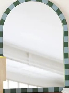 Miroir mural contemporain incrusté de résine Pièce décorative artisanale de qualité supérieure - Product Image 6
