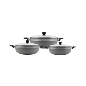 Wok (Karahi) en acier au carbone de qualité supérieure antiadhésif - Plusieurs tailles et couleurs - Poêle chinoise double avec couvercle en bois pour la cuisson en hôtel - Product Image 5