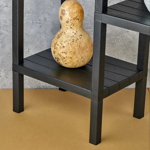 Estantes plegables de plástico negro multicapa, unidades de estantes decorativos, unidades de estantería de exhibición de 6 niveles, estante plegable de almacenamiento - Product Image 5