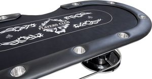 Table de Poker Portable de Luxe Moderne Personnalisable Pliable en Bois Design de Meilleure Qualité Carré Ovale Motif Vente Directe pour Casino - Product Image 3