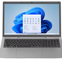 Laptop Gaming Bisnis Runck 2025 Baru H17 Intel 16GB 17.3" N5095 Layar Sentuh Perak Keyboard Inggris Colokan UK Win 10/11 128GB-2T