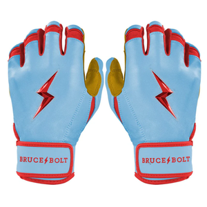 Gants de frappe à manchette courte série originale BRUCE BOLT - Bleu bébé Guantes De Bateo De Beisbol - Product Image 1