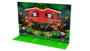 Maxplay – jeu de couleurs mixtes personnalisables pour enfants, ensemble complet de mur d'escalade Commercial de haute qualité