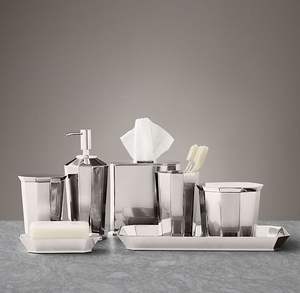 Juego de baño completo de diseño Simple de estilo europeo con cepillo dispensador de jabón bandeja cubos soporte de tejido uso en Hotel - Product Image 2