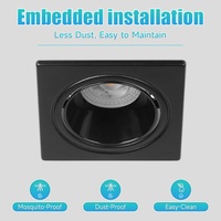 Nouveau design, spot encastré double rectangulaire à angle réglable, luminaire de plafond, éclairage LED encastré dimmable pour intérieur