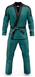 Kimono Jiu Jitsu brésilien 100% coton Jiujitsu MMA Gi avec short BJJ GI ceintures karaté et Taekwondo vêtements d'arts martiaux - Product Image 4