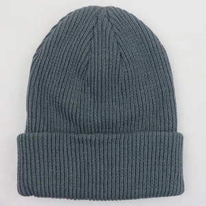Gorro de acrílico de punto grueso jacquard Interior cálido elástico ajuste a prueba de viento Unisex gorro de invierno OEM y servicios de logotipo personalizado - Product Image 2